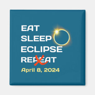 2024 Total Solar Eclipse In America - Funny Totali Magnet