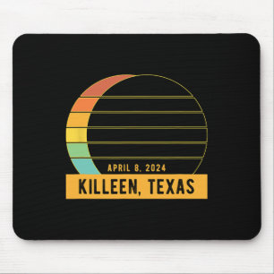2024 Total Solar Eclipse In Killeen Texas Mouse Mat
