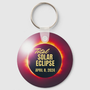 2024 Total Solar Eclipse  Key Ring