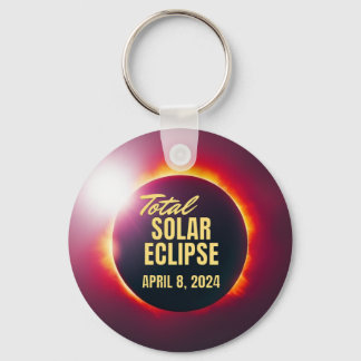 2024 Total Solar Eclipse Key Ring