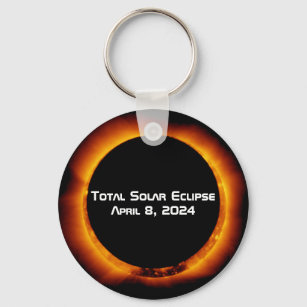 2024 Total Solar Eclipse Key Ring