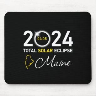 2024 Total Solar Eclipse Maine State Mouse Mat