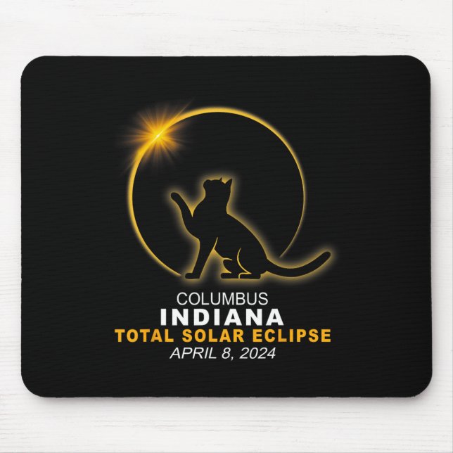 2024 Total Solar Eclipse  Mouse Mat (Front)