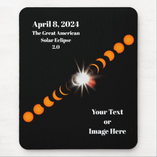 2024 Total Solar Eclipse Mouse Mat