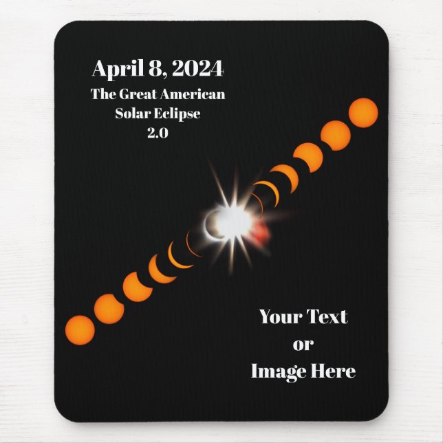 2024 Total Solar Eclipse Mouse Mat (Front)