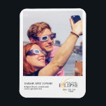 2024 Total Solar Eclipse Photo Couples Gifts Magnet<br><div class="desc">Introducing our 2024 Total Solar Eclipse Photo Couples Gifts Ceramic Ornament, a cherished keepsake capturing the magic of this celestial event. Personalised with your favourite photo of the solar eclipse, this ornament commemorates the awe-inspiring moment when the sun, moon, and earth align. Made from high-quality ceramic, it's the perfect addition...</div>