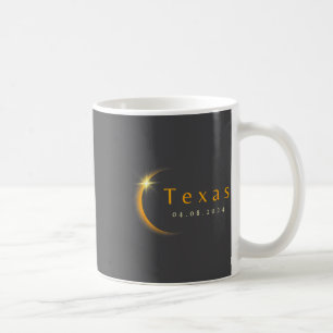 2024 Total Solar Eclipse State Texas April 8, 2024 Coffee Mug
