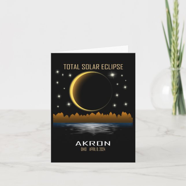 2024 Total Solar Eclipse Totality  Card (Front)