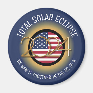 2024 TOTAL SOLAR ECLIPSE USA MAGNET