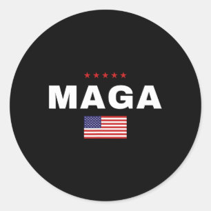 2024 Trump Supporters Presidential Election Americ Classic Round Sticker