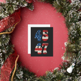2024 Trump Take America Again Patriotic American  Foil Holiday Postcard