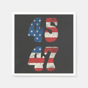 2024 Trump Take America Again Patriotic American  Napkin