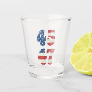 2024 Trump Take America Again Patriotic American  Shot Glass