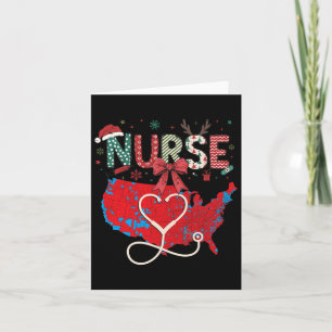 2024 Trump Winner Election Red Electoral Map Nurse Card