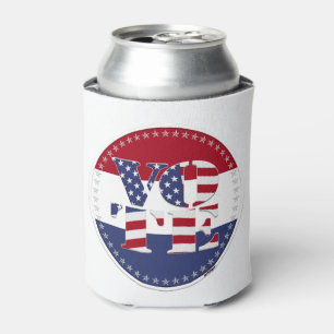 2024 V O T E USA Flag Can Cooler