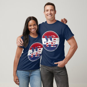 2024 V O T E USA Flag T-Shirt