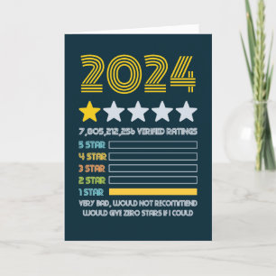 2024 Very bad 1 Star Rating Zero If I Could Funny Holiday Card