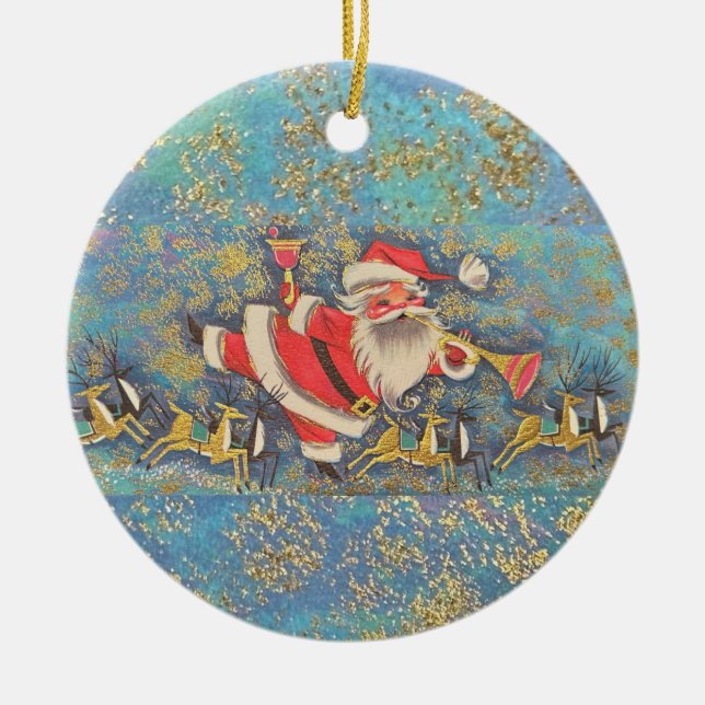 2024 Vintage Kretchman Christmas Card Ornament (Front)