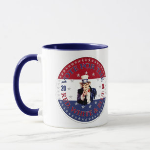 2024 Vote For The Red, White and Blue Uncle Sam Mug