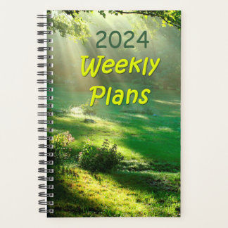 2024 Weekly Plans Simple Heaven's Light Design Planner