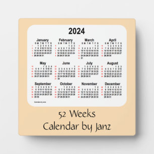 2024 Wheat 52 Weeks Calendar by Janz Plaque