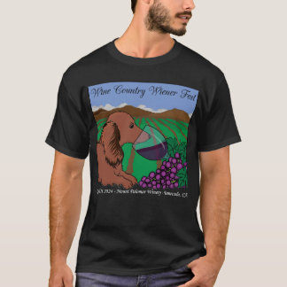 2024 Wine Country Wiener Fest T-shirt on black