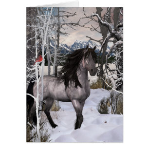 2024 Winter Wishes Horse Card