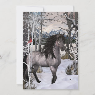 2024 Winter Wishes Horse Holiday Card
