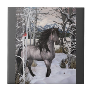 2024 Winter Wishes Horse Tile