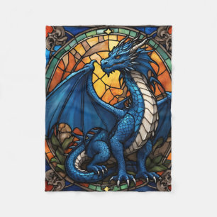 2024 Year of Blue Dragon  Fleece Blanket