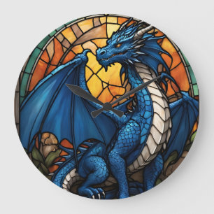 2024 Year of Blue Dragon Large Clock