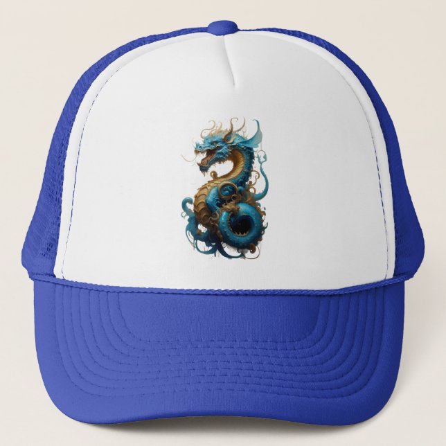 2024 Year of Blue Dragon Trucker Hat (Front)