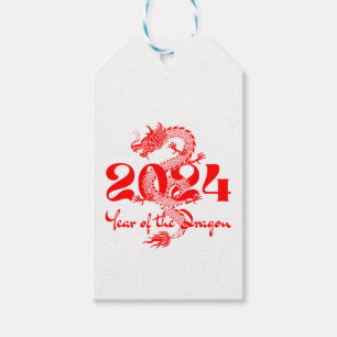 2024 Year of the Dragon Chinese New Year Gift Tags