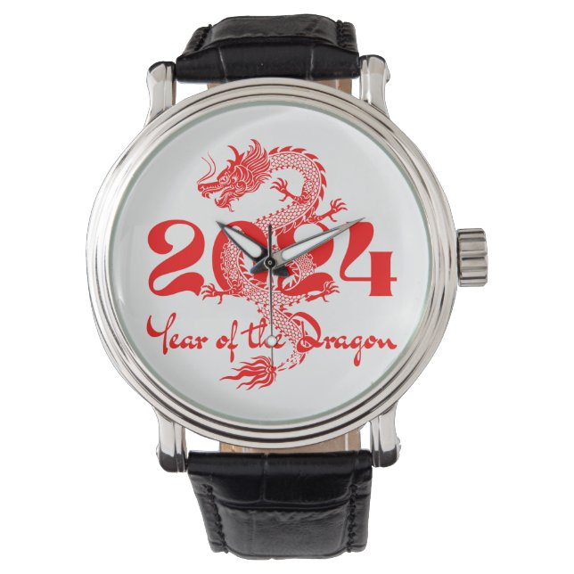 2024 Year of the Dragon Chinese New Year Watch (Front)