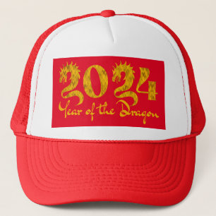 2024 YEAR OF THE DRAGON GOLD TRUCKER HAT