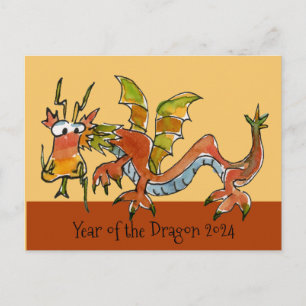 2024 Year of the Dragon Postcard
