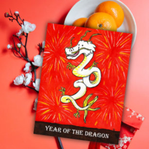 2024 Year of the Dragon postcard