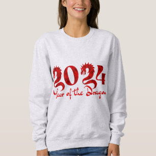 2024 YEAR OF THE DRAGON RED SWEATSHIRT