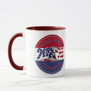 2024 Your Vote Counts Liberty Bell USA Flag Mug