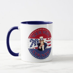 2024 Your Vote Counts Uncle Sam Mug