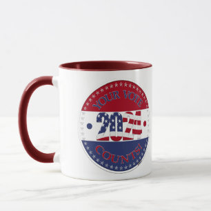 2024 Your Vote Counts USA Flag Mug