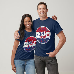 2024 Your Vote Counts USA Flag V O T E! T-Shirt