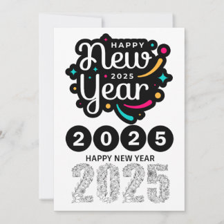 "2025 12-Month Calendar – Stylish and Functional Y Holiday Card