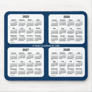 2025-2028 Police Box Blue 4 Year Calendar by Janz Mouse Mat