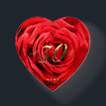 2025 30th Wedding Anniversary Red Roses Heart Paperweight<br><div class="desc">30th Wedding Anniversary in 2025 Red Roses Heart Elegant Pearl Wedding Anniversary Gift,  You can delete the year 2025,  you can upload your photo instead of the red roses heart.</div>