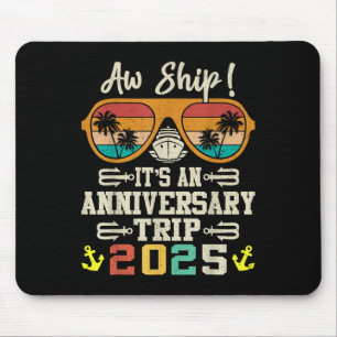 2025 Anniversary Trip Mariage Travel Vacation Tee Mouse Mat