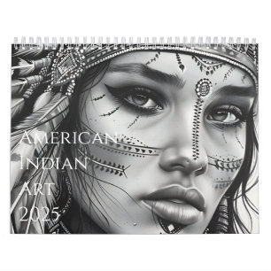 2025 Beautiful American Indian Artwork Calendar