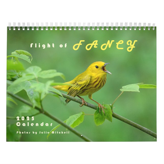 2025 Bird Photo Calendar - Warblers (Cover)