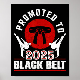 2025 Black Belt Achievement Tang Soo Do Karate Tae Poster