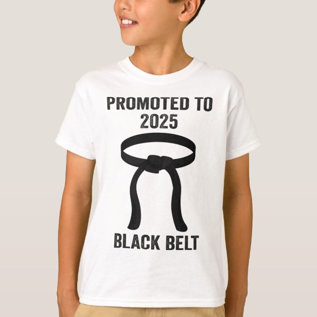 2025 Black Belt Achievement Tang Soo Do Karate Tae T-Shirt (Front)